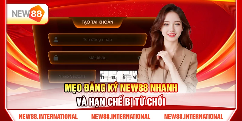 Mẹo Đăng Ký NEW88 Nhanh Và Hạn Chế Bị Từ Chối Mẹo Đăng Ký NEW88 Nhanh Và Hạn Chế Bị Từ Chối